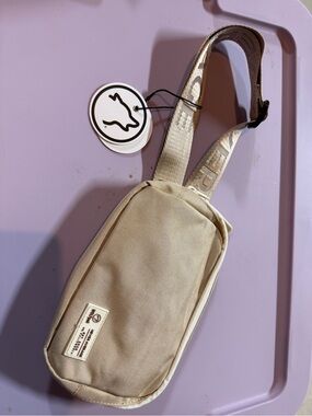 NWT Wolfpak Beige Crossbody Sling Bag
